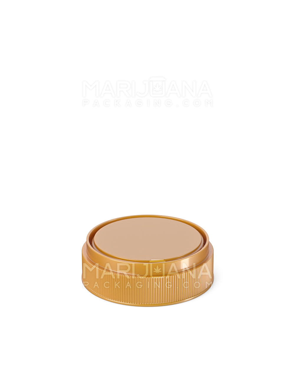 Child Resistant | Opaque Gold Blank Cap Reversible Vials | 60dr - 14g - 100 Count - 13