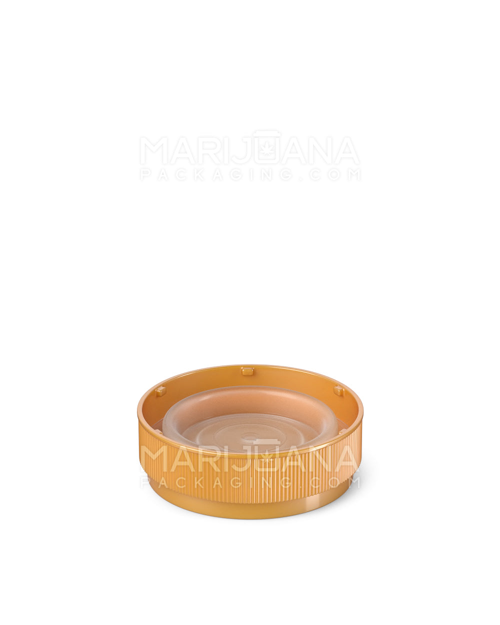 Child Resistant | Opaque Gold Blank Cap Reversible Vials | 60dr - 14g - 100 Count - 14