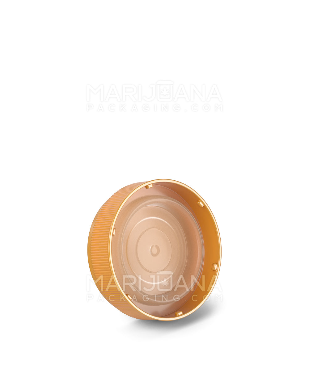 Child Resistant | Opaque Gold Blank Cap Reversible Vials | 60dr - 14g - 100 Count - 12