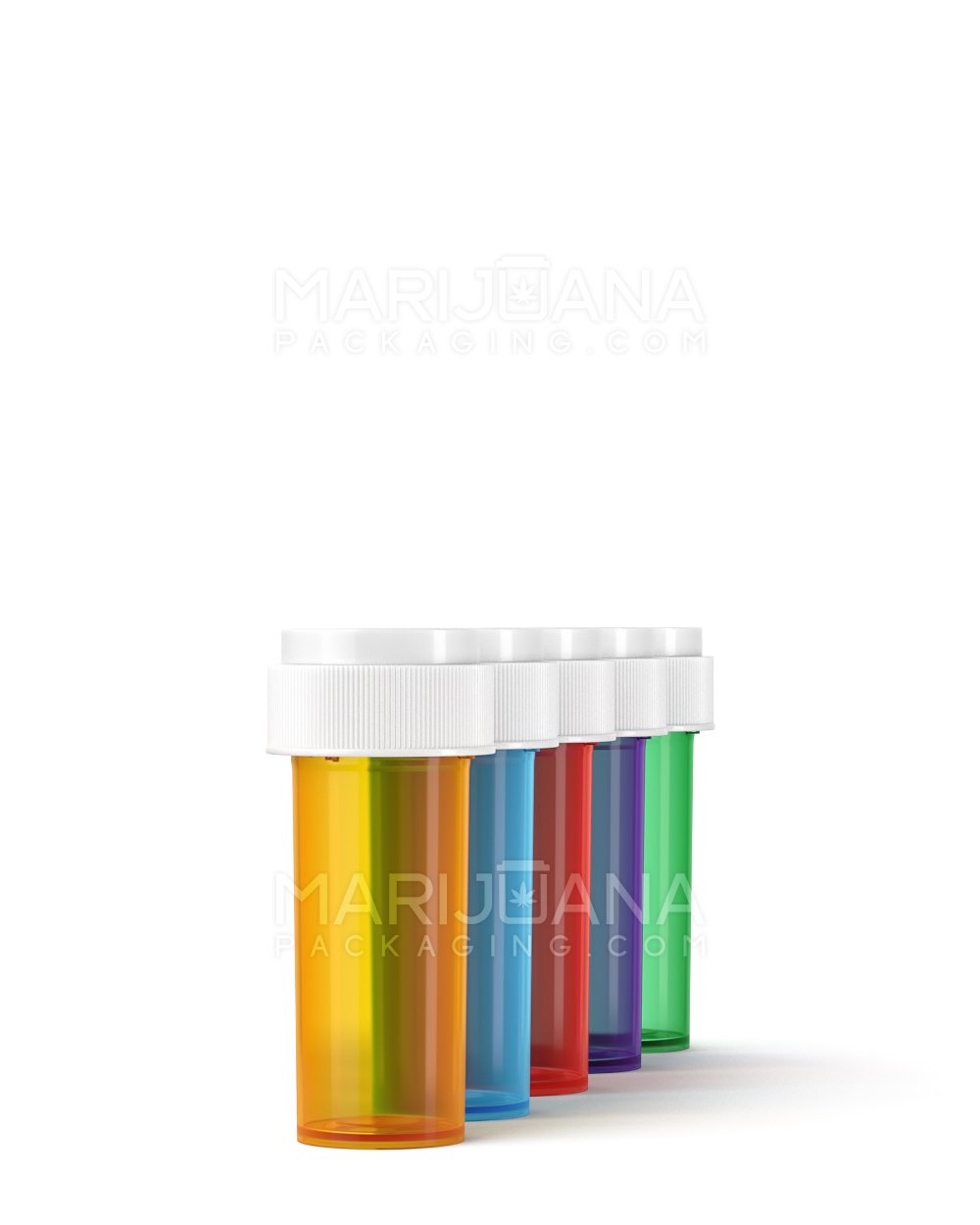 Child Resistant Assorted Colors Reversible Cap Vials | 8dr - 1g | Sample - 1