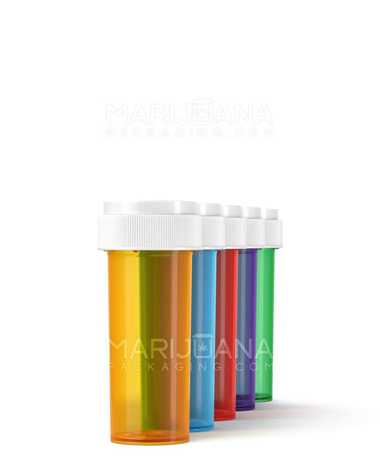 Child Resistant Assorted Colors Reversible Cap Vials | 16dr - 3g | Sample - 1