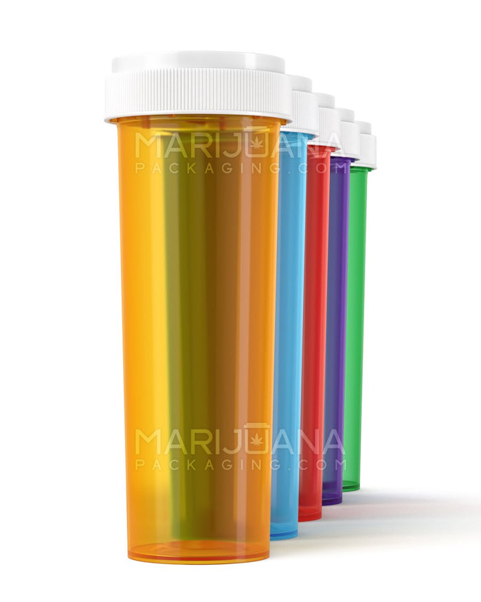 Child Resistant Assorted Colors Reversible Cap Vials | 60dr - 14g | Sample Image