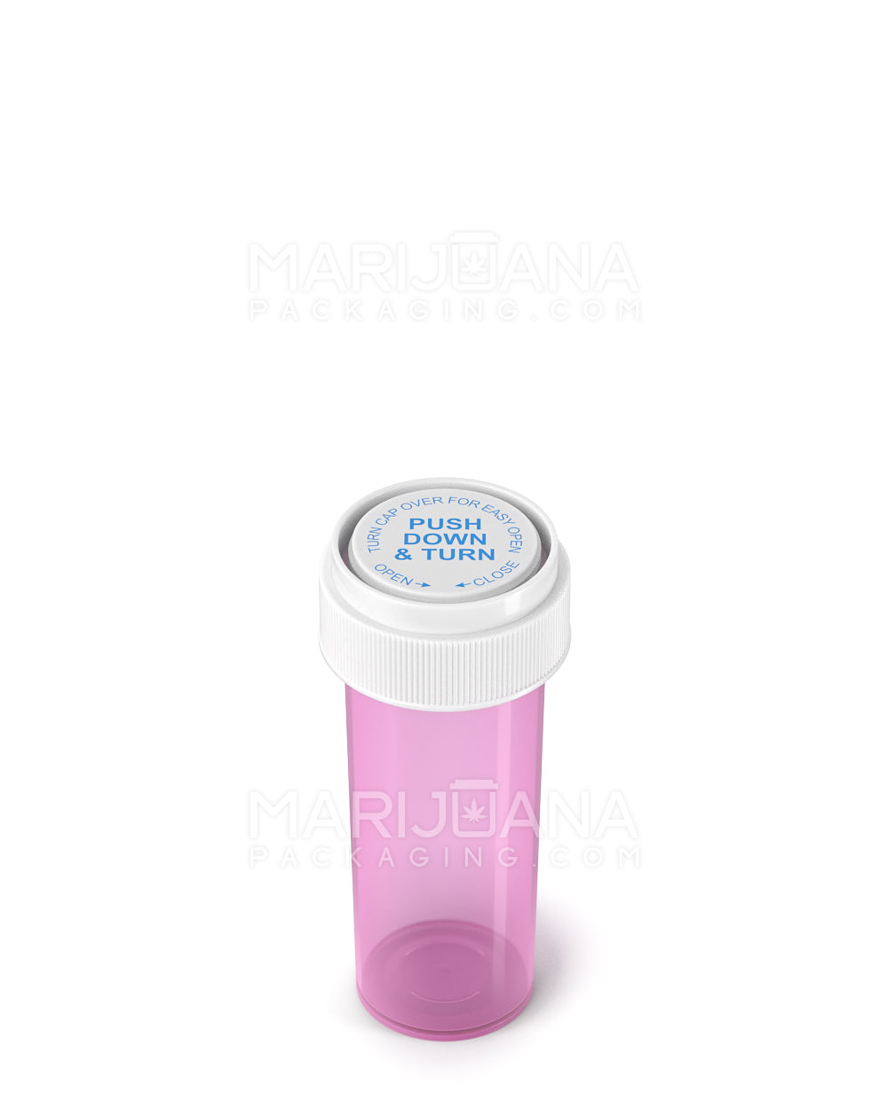 Child Resistant | Pink Reversible Cap Vials | 16dr - 3g - 230 Count - 4