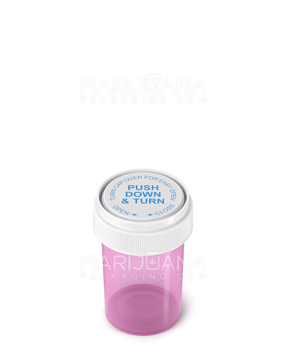 Child Resistant | Pink Reversible Cap Vials | 20dr - 3.5g - 240 Count - 4