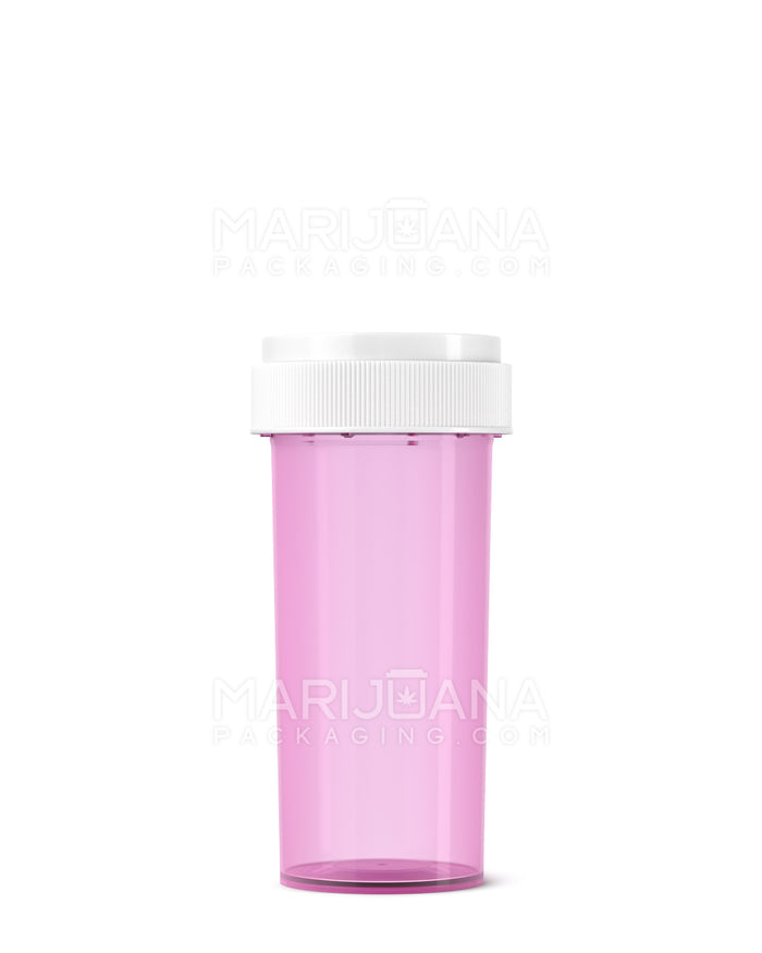 Child Resistant | Pink Reversible Cap Vials | 30dr - 7g - 190 Count Image