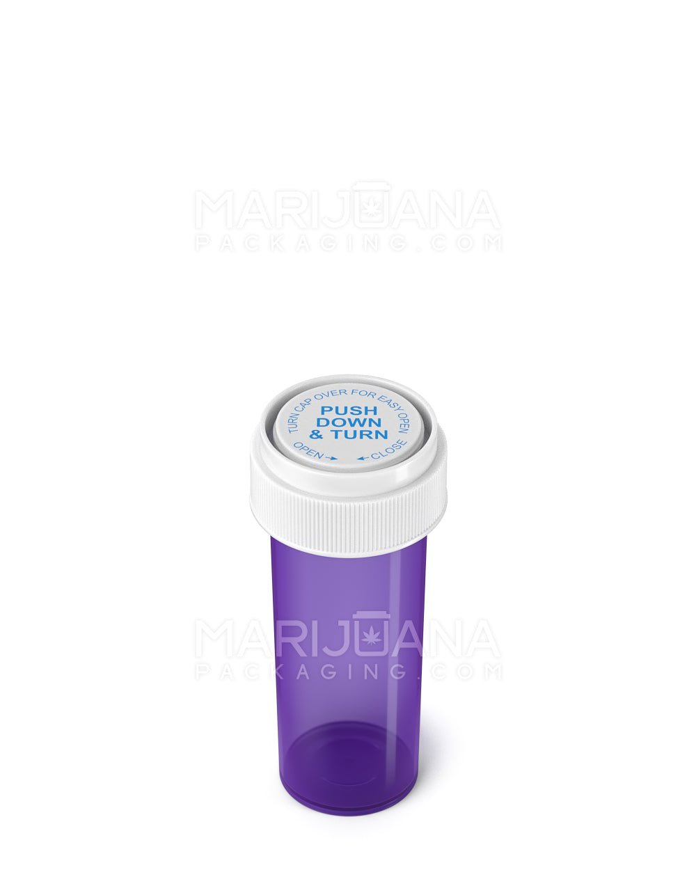 Child Resistant | Purple Reversible Cap Vials | 16dr - 3g - 230 Count - 4