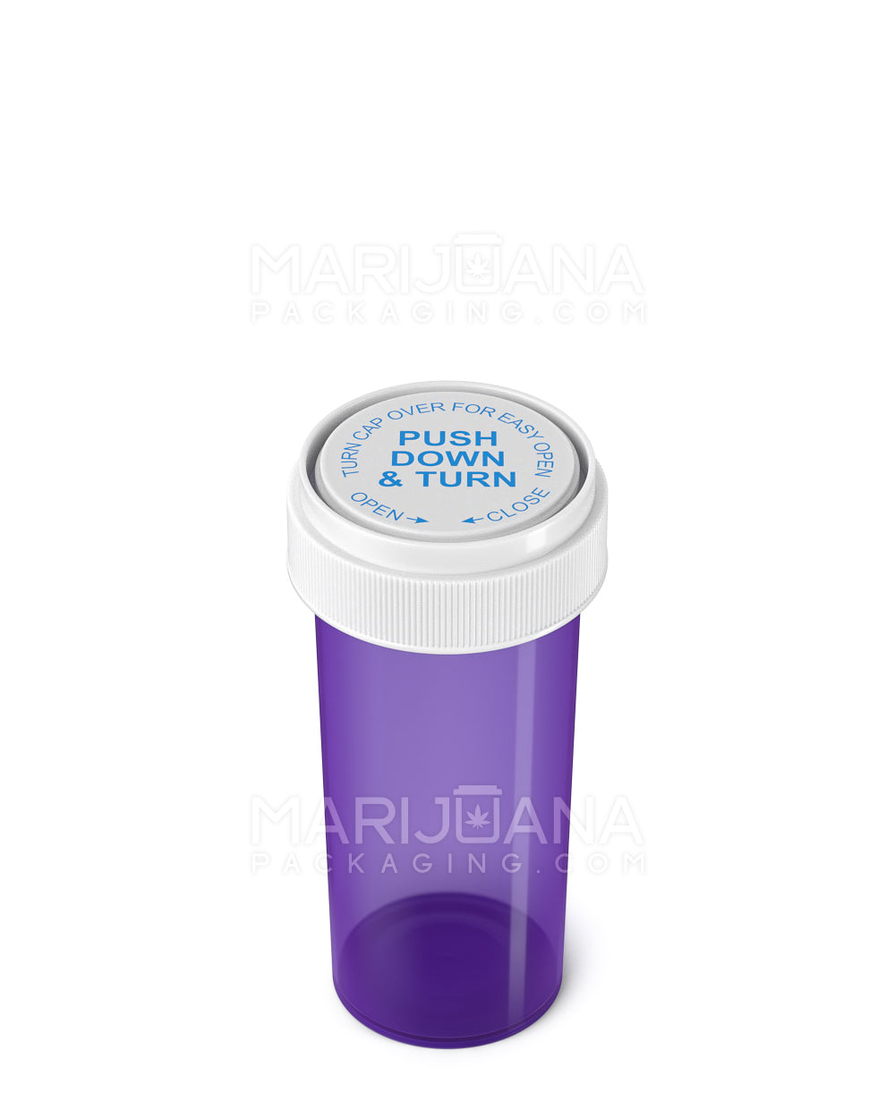 Child Resistant | Purple Reversible Cap Vials | 30dr - 7g - 190 Count - 4