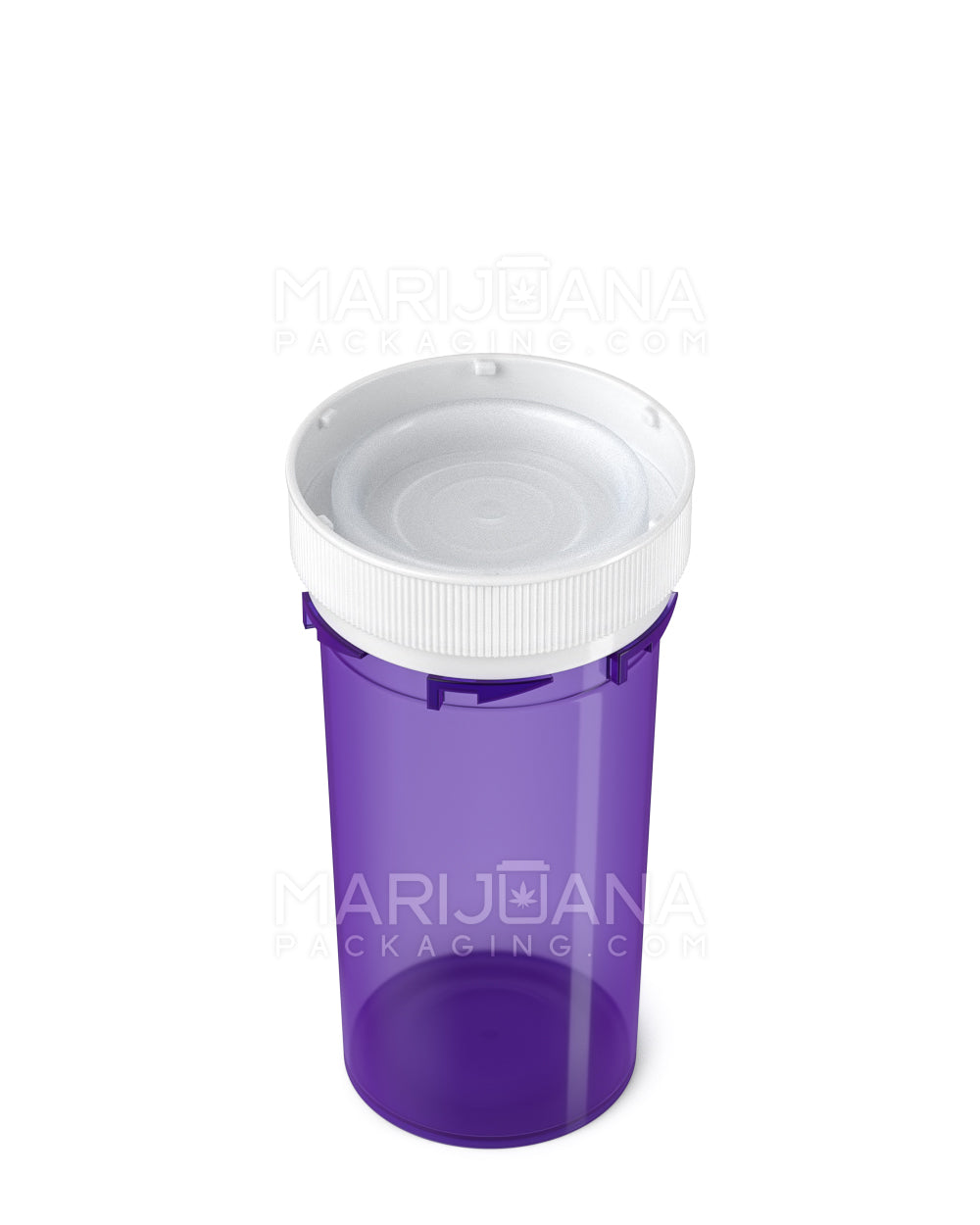 Child Resistant | Purple Reversible Cap Vials | 40dr - 10g - 150 Count - 5