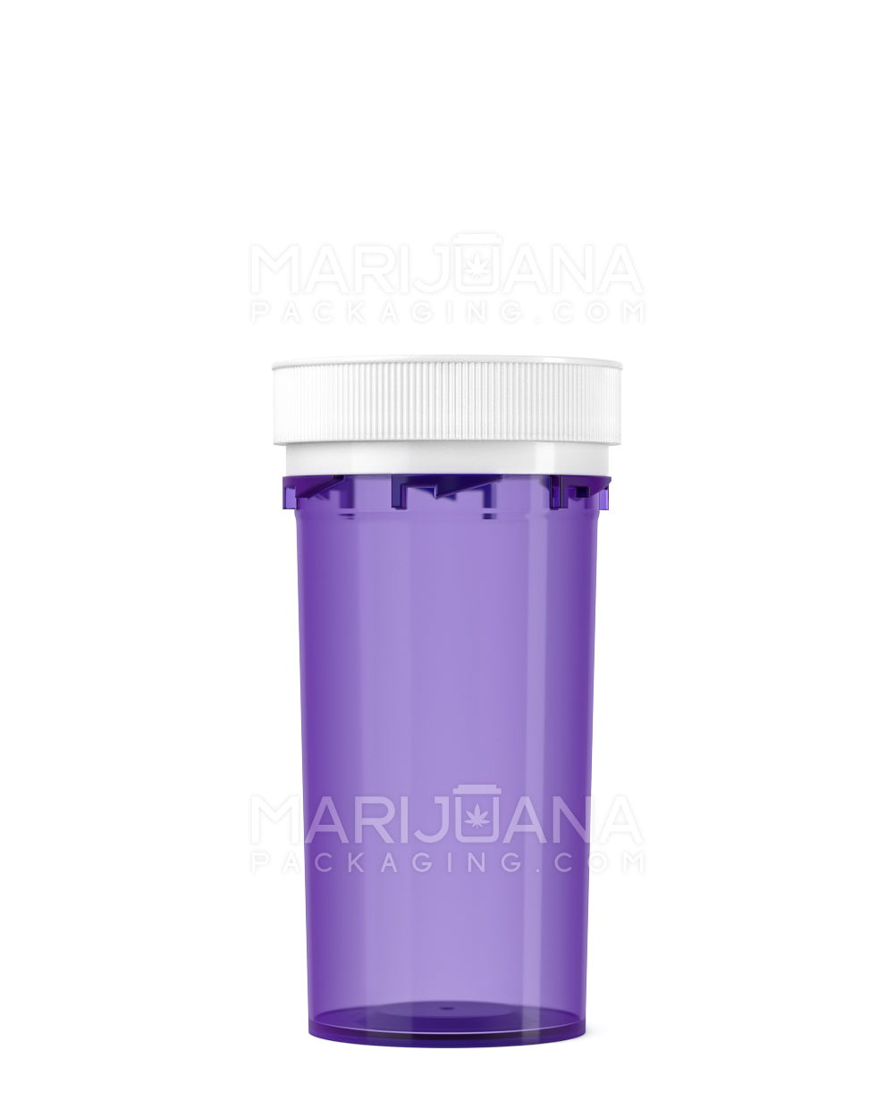 Child Resistant | Purple Reversible Cap Vials | 40dr - 10g - 150 Count - 2