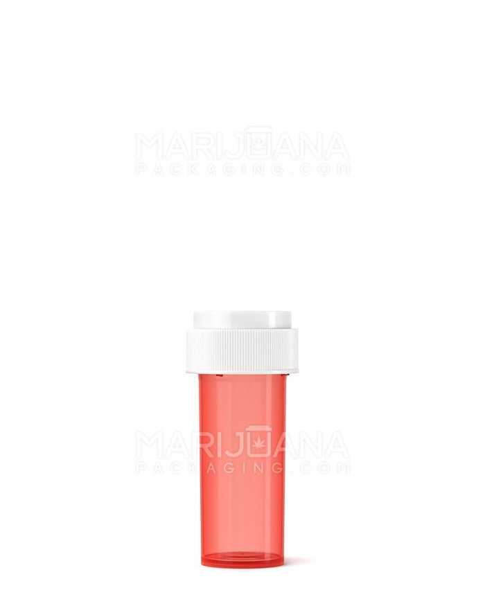 Child Resistant Red Reversible Cap Vials | 8dr - 1g | Sample Image