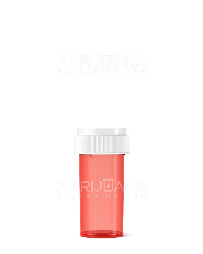 Child Resistant Red Reversible Cap Vials | 13dr - 2g | Sample Image