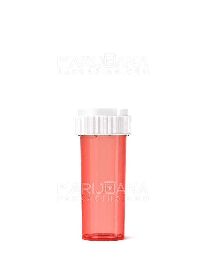 Child Resistant Red Reversible Cap Vials | 16dr - 3g | Sample Image