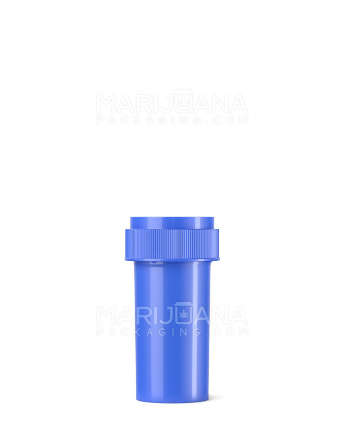 Child Resistant Opaque Blue Reversible Cap Vials | 13dr - 2g | Sample Image