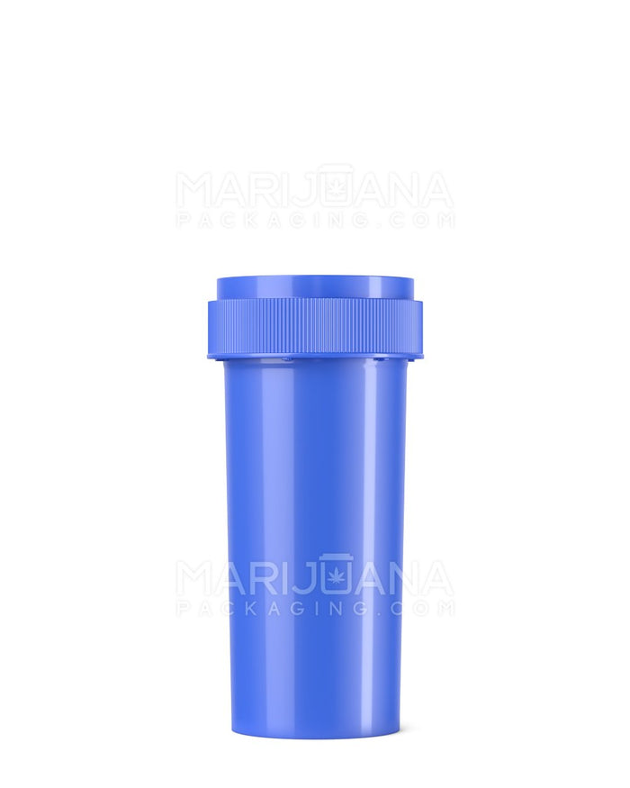 Child Resistant Opaque Blue Reversible Cap Vials | 30dr - 7g | Sample Image