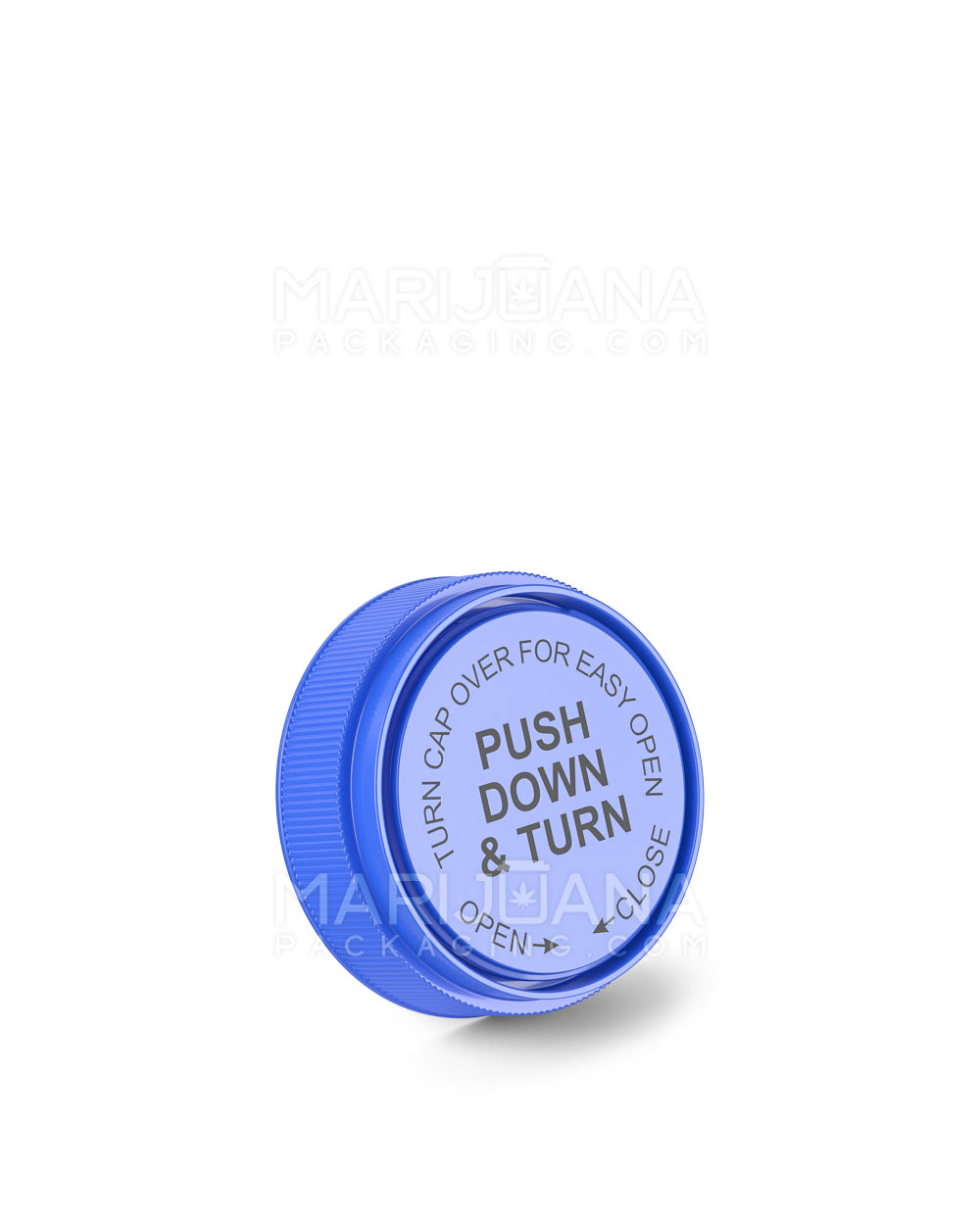 Child Resistant | Opaque Blue Reversible Cap Vials | 60dr - 14g - 100 Count - 11