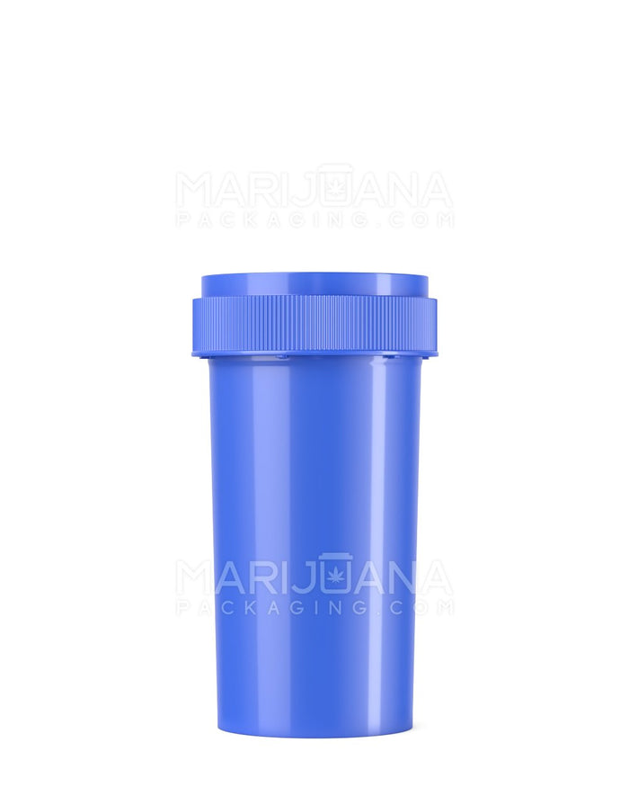 Child Resistant Opaque Blue Reversible Cap Vials | 40dr - 10g | Sample Image