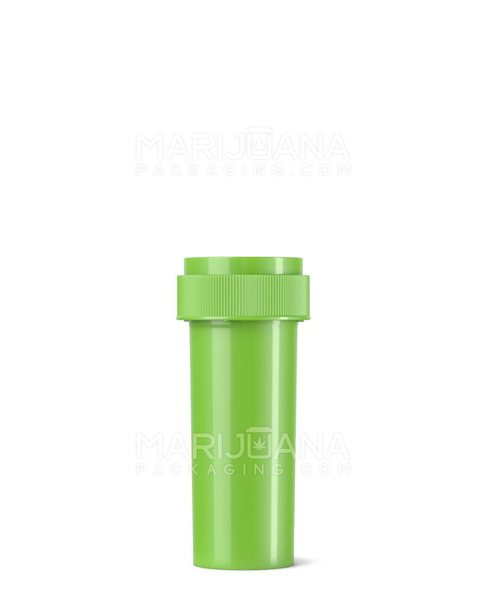 Child Resistant Opaque Green Reversible Cap Vials | 16dr - 3g | Sample Image