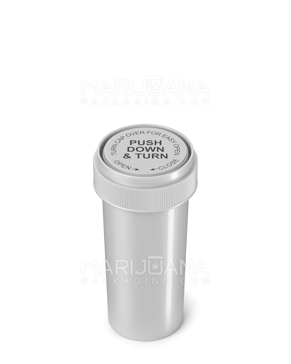 Child Resistant | Opaque Silver Reversible Cap Vials | 30dr - 7g - 190 Count - 4