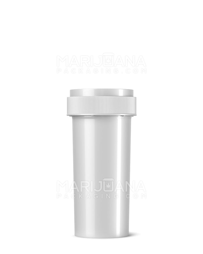 Child Resistant | Opaque Silver Reversible Cap Vials | 30dr - 7g - 190 Count Image