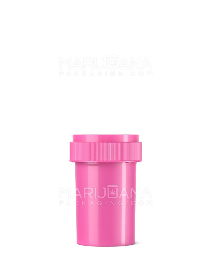 Child Resistant Opaque Pink Reversible Cap Vials | 20dr - 3.5g | Sample Image