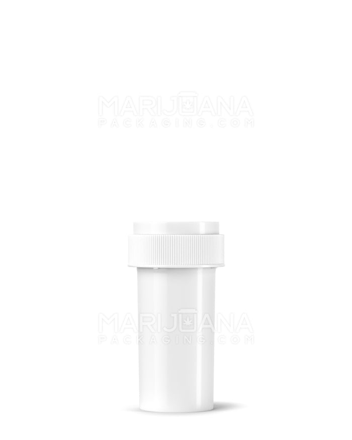 Child Resistant Opaque White Reversible Cap Vials | 13dr - 2g | Sample Image