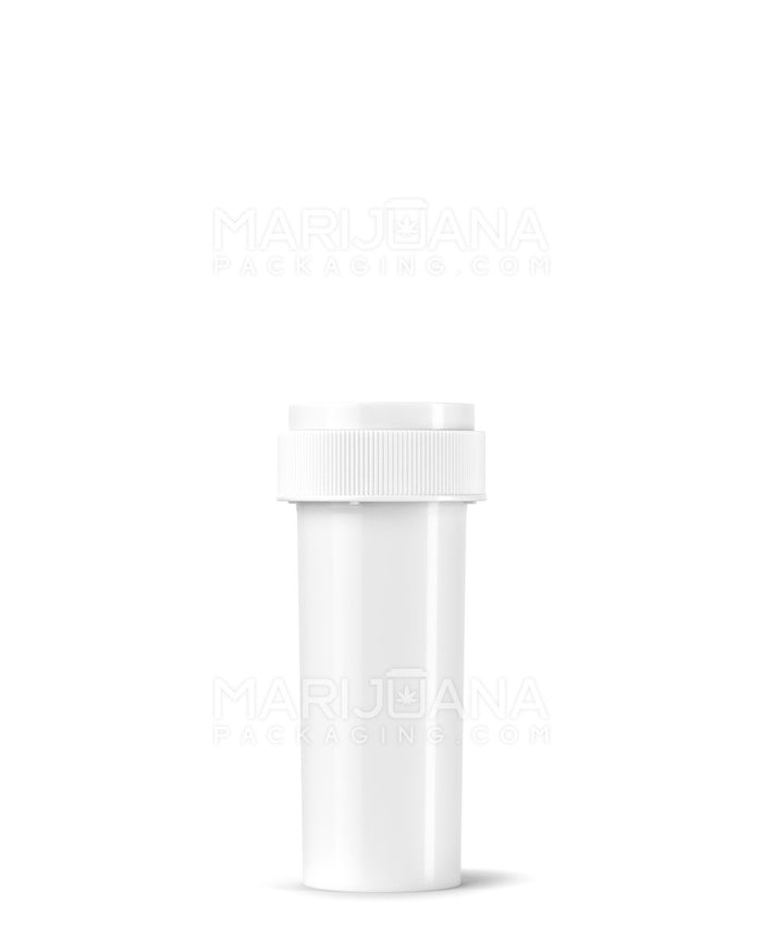 Child Resistant Opaque White Reversible Cap Vials | 16dr - 3g | Sample Image