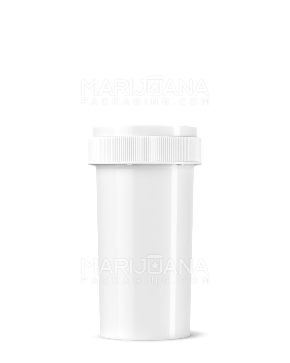 Child Resistant | Opaque White Reversible Cap Vials | 40dr - 10g - 150 Count - 1