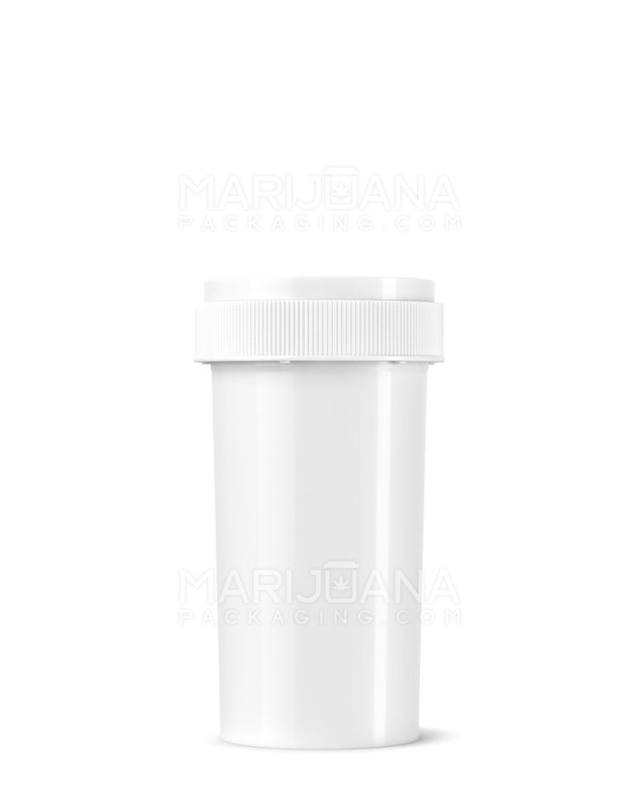 Child Resistant Opaque White Reversible Cap Vials | 40dr - 10g | Sample Image