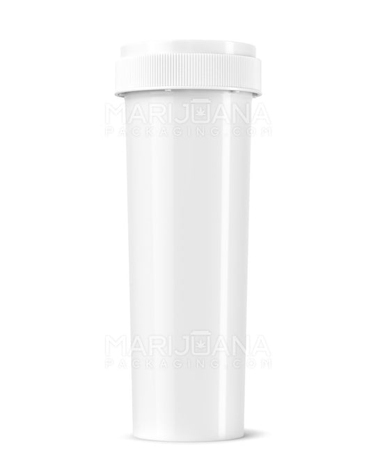 Child Resistant Solid White Reversible Cap Vials | 60dr - 14g | Sample - 1