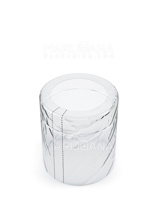 Tamper Evident Heat Seal PVC Flat Shrink Bands for Jars | 10oz - Clear Plastic | Sample - 1