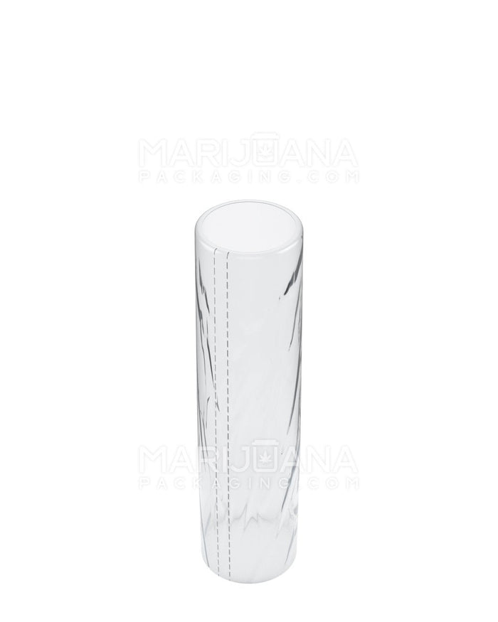 Tamper Evident Heat Seal PVC Shrink Bands for Tubes | 35mm x 82mm - Clear Plastic - Sample Image