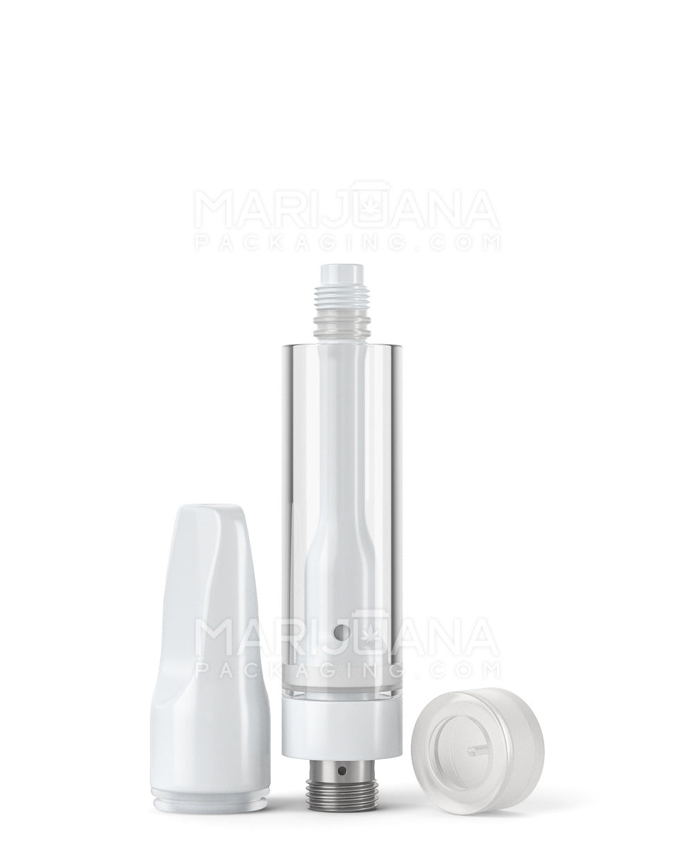 Ceramic Cartridge with White Ceramic Mouthpiece w/ 2mm Aperture | 1mL - Screw On | Sample - 8