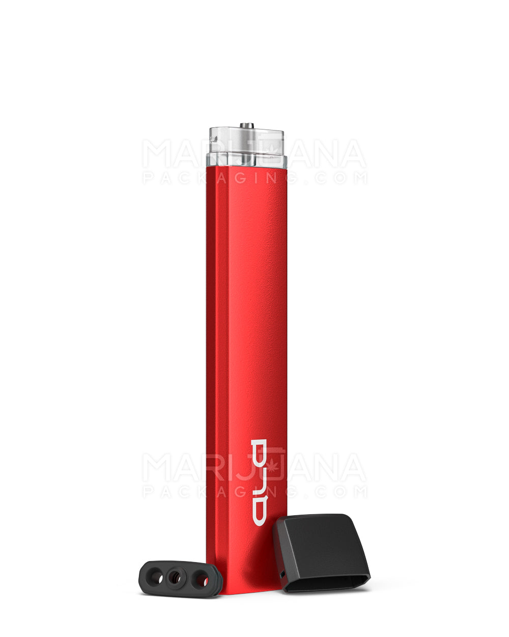 ALD | Red Rechargeable Disposable Vape Pen w/ Mouthpiece & 1mm Aperture | 1mL - 350 mAh - 100 Count - 8