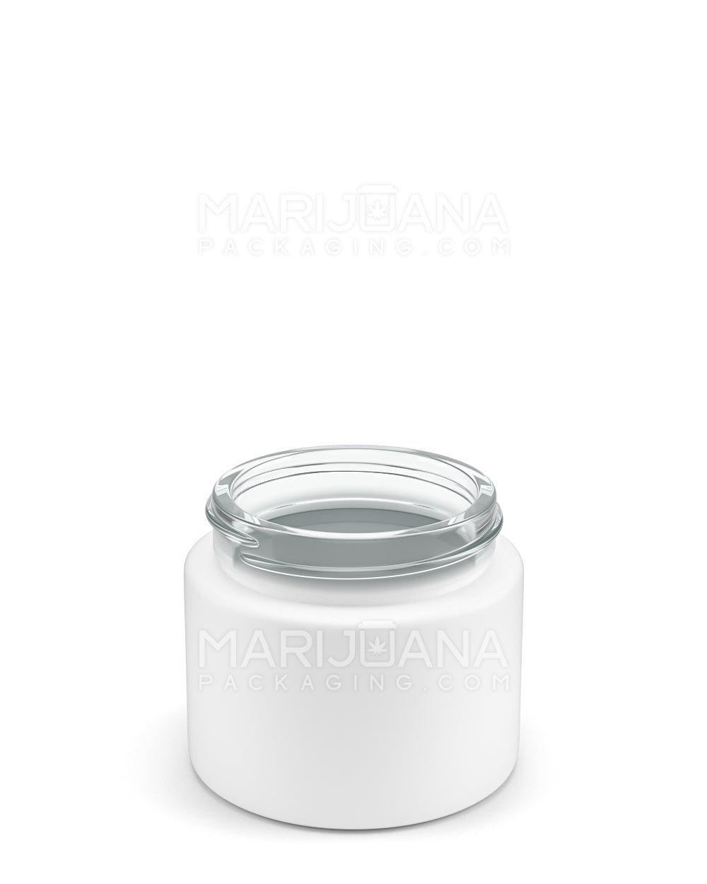 Straight Sided Matte White Glass Jars | 50mm - 2oz | Sample - 2