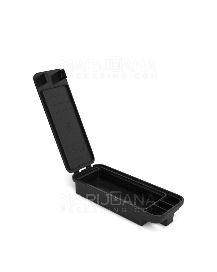 POLLEN GEAR SnapTech Child Resistant Edible & Pre-Roll Joint Case | Small - Black Plastic | Sample Image