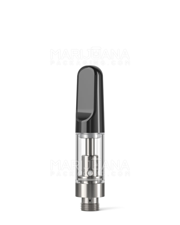 CCELL | TH2 Glass Vape Cartridge with Black Ceramic Mouthpiece | 0.5mL - Screw On - 100 Count Image