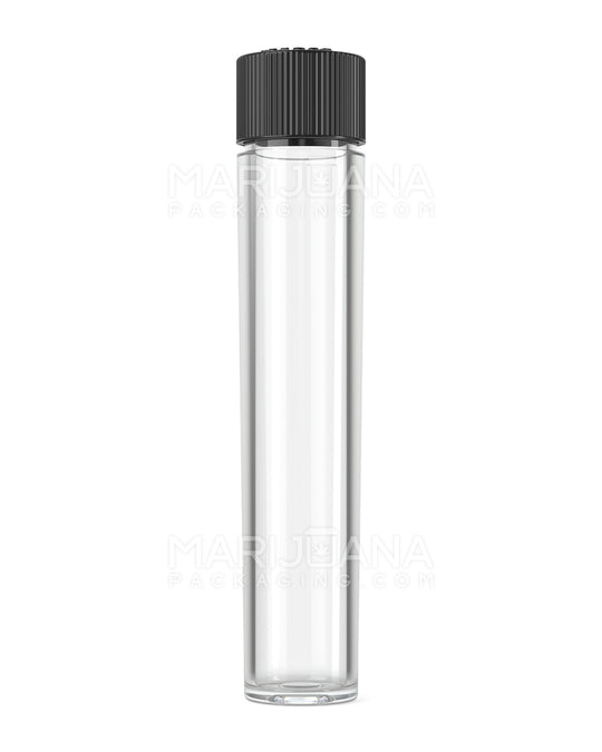 Child Resistant | Push Down & Turn Vape Cartridge Tube w/ Black Cap | 90mm - Clear - 500 Count - 1