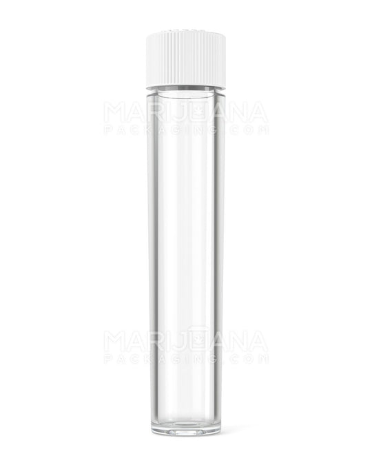 Child Resistant Push Down & Turn Vape Cartridge Tube w/ White Cap | 90mm - Clear | Sample - 1