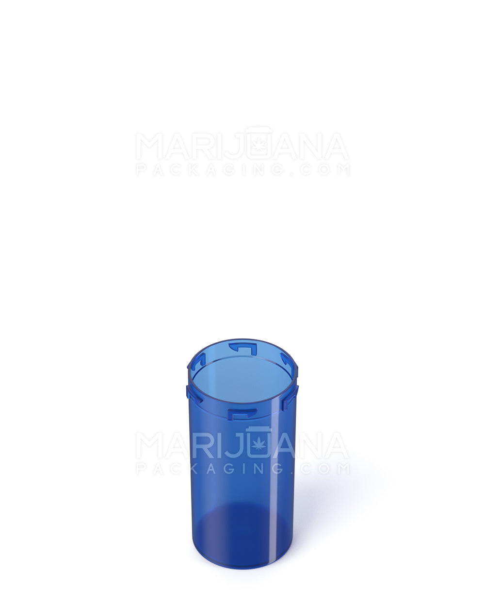 Child Resistant Transparent Blue Veterinary Push Down & Turn Cap Vial | 13dr | Sample - 5