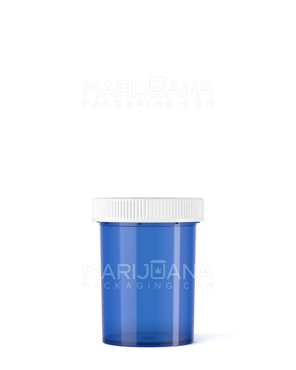 Child Resistant Transparent Blue Veterinary Push Down & Turn Cap Vial | 30dr | Sample - 1