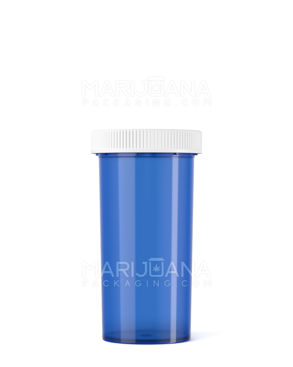 Child Resistant Transparent Blue Veterinary Push Down & Turn Cap Vial | 40dr | Sample - 1