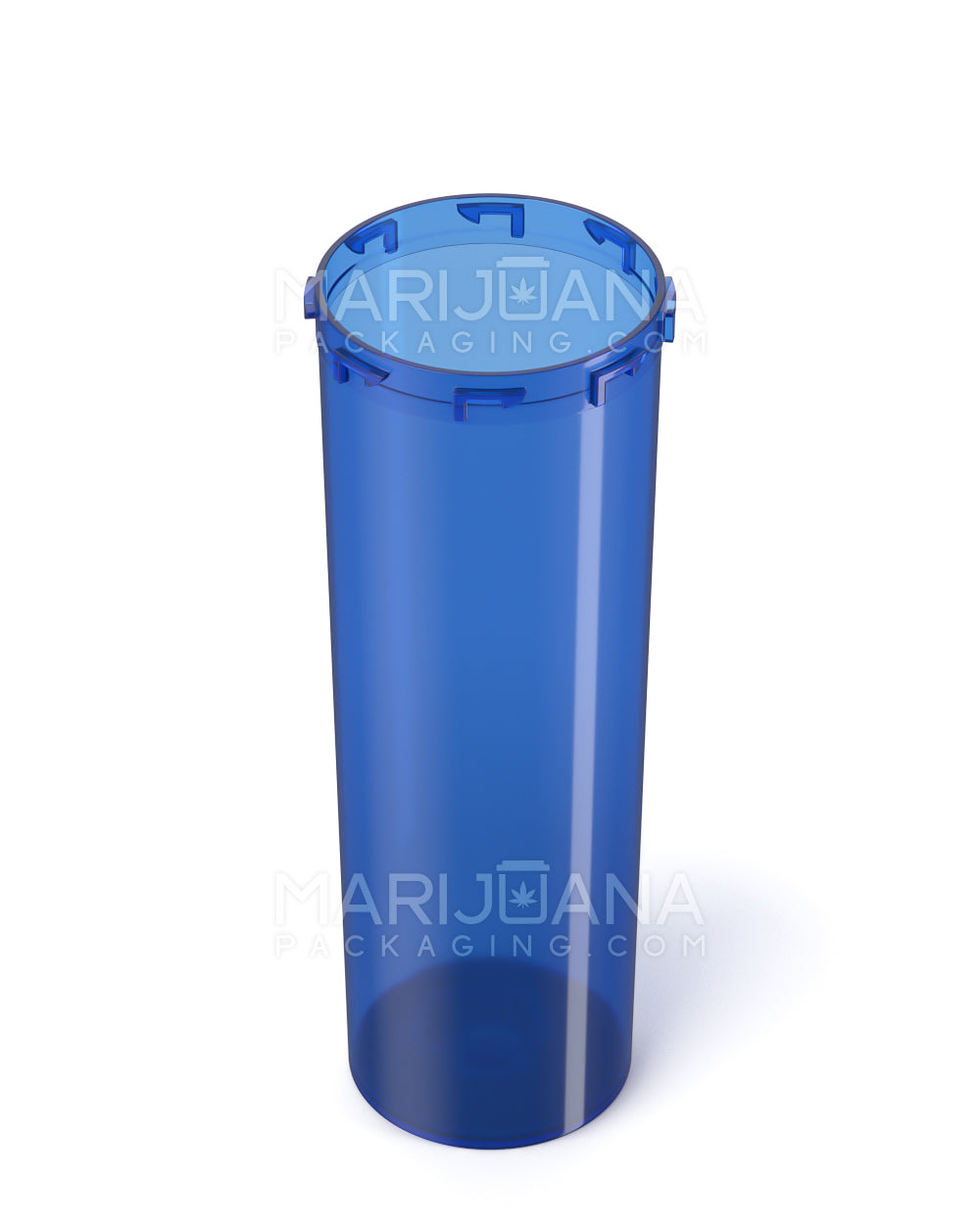 Child Resistant Transparent Blue Veterinary Push Down & Turn Cap Vial | 60dr | Sample - 5