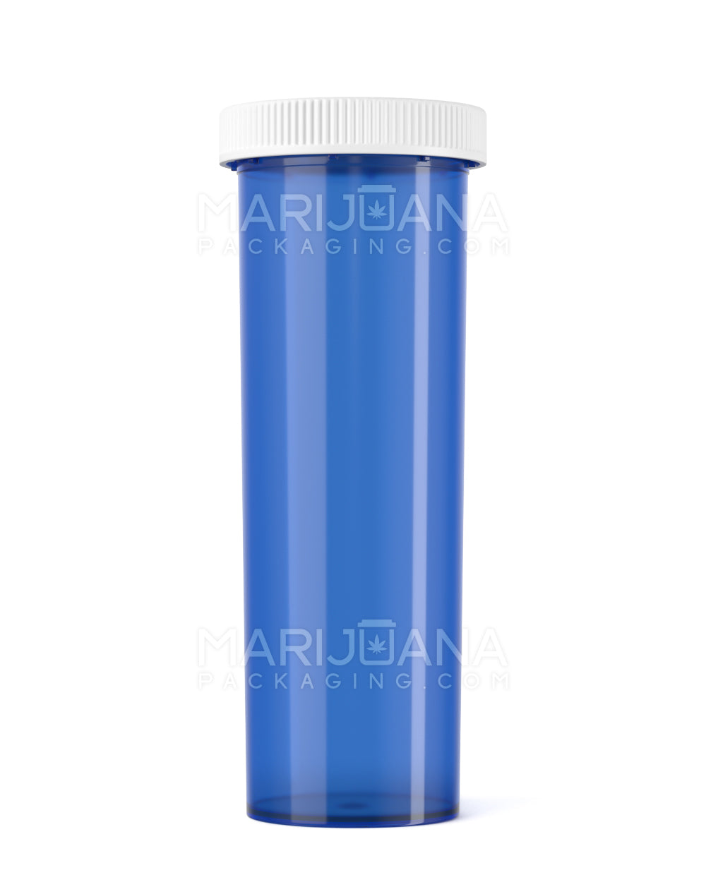 Child Resistant Transparent Blue Veterinary Push Down & Turn Cap Vial | 60dr | Sample - 1