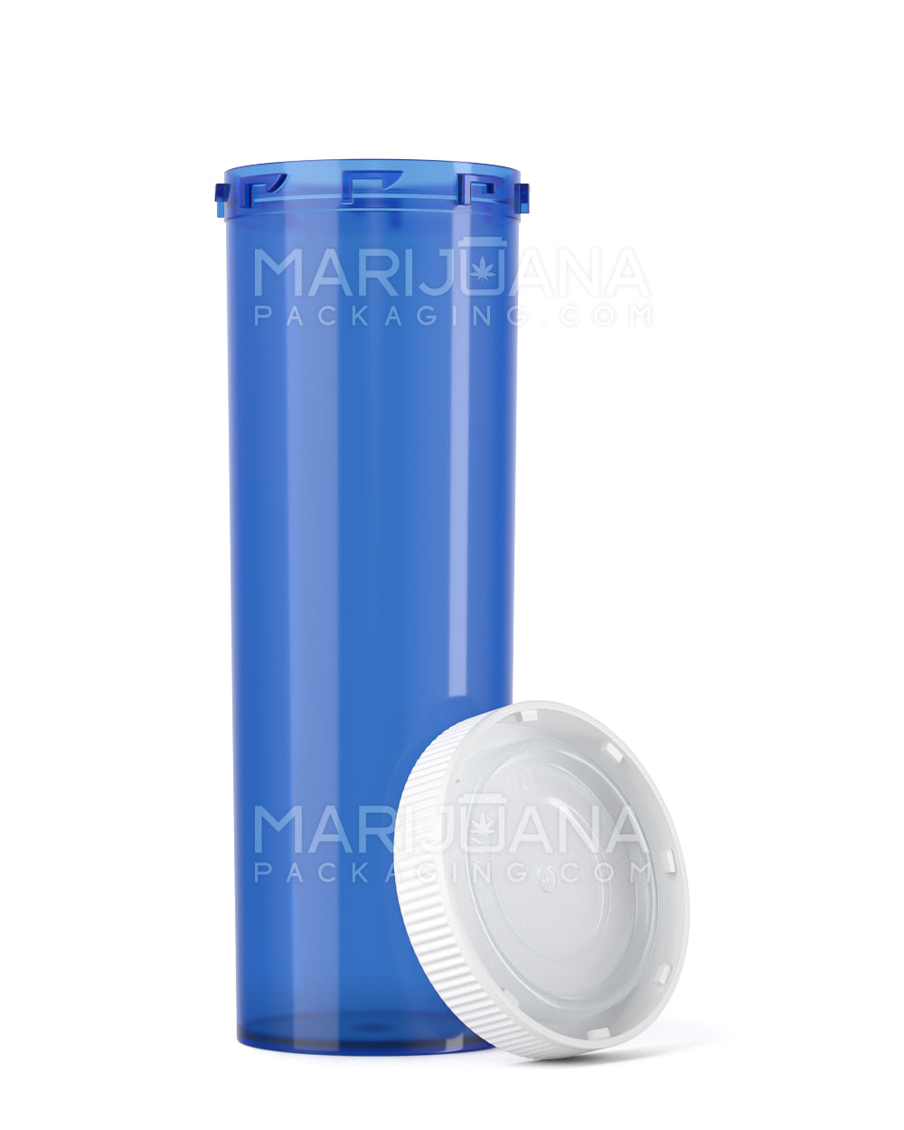 Child Resistant Transparent Blue Veterinary Push Down & Turn Cap Vial | 60dr | Sample - 13