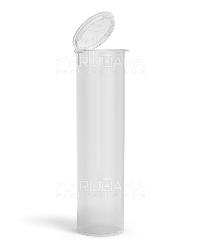 Child Resistant King Size Pop Top Wide Multi-Joint Plastic Pre-Roll Tubes | 116mm - Clear | Sample Image