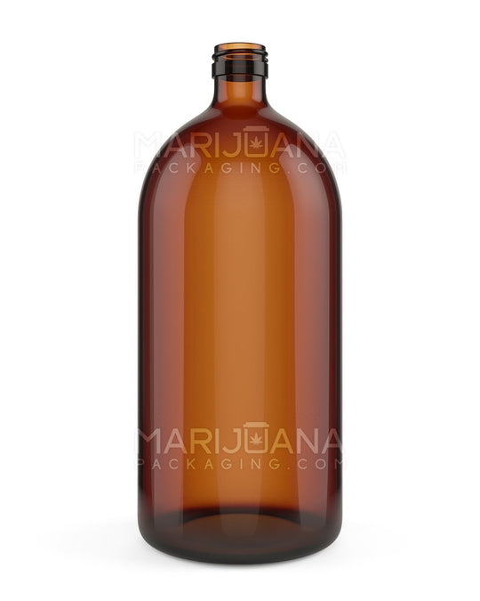 Amber Glass Bottles | 28mm - 1000mL - 14 Count - 1