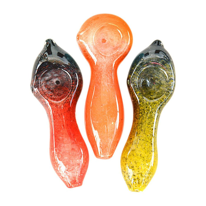 Assorted Frit Spoon Hand Pipes | 2.5in Long - Glass - 50 Count Image