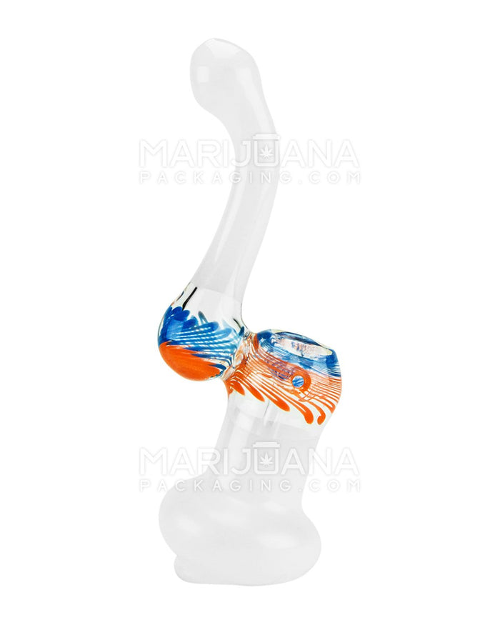 Swirl Frosted Bubbler | 6in Tall - Glass - Assorted Image