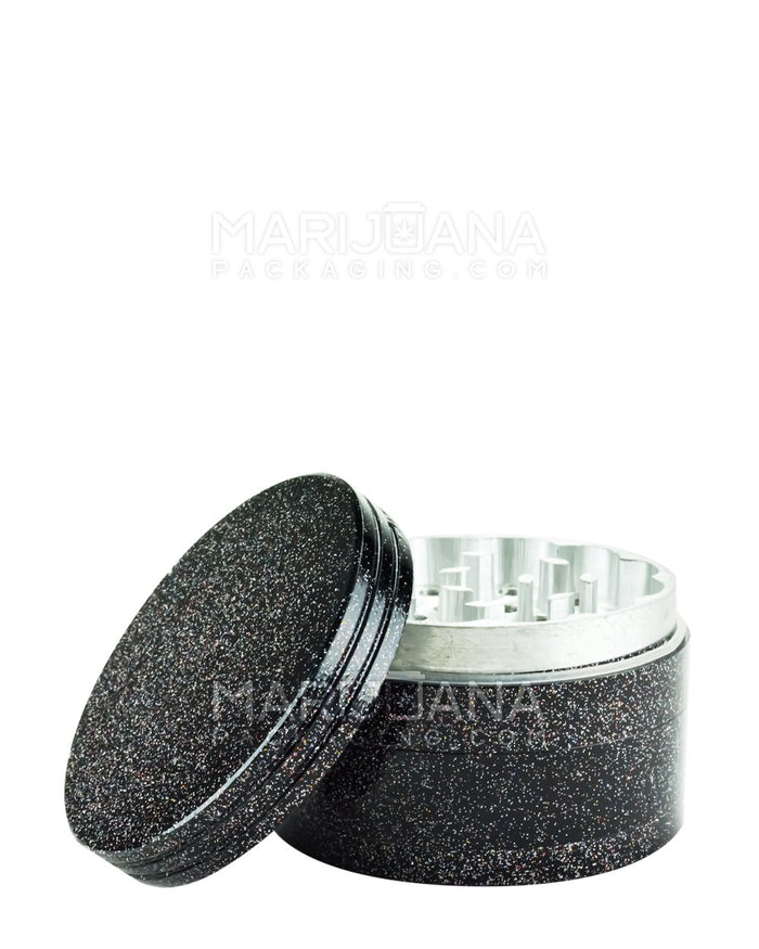 Glitter Magnetic Metal Grinder w/ Catcher | 4 Piece - 63mm - Assorted Image