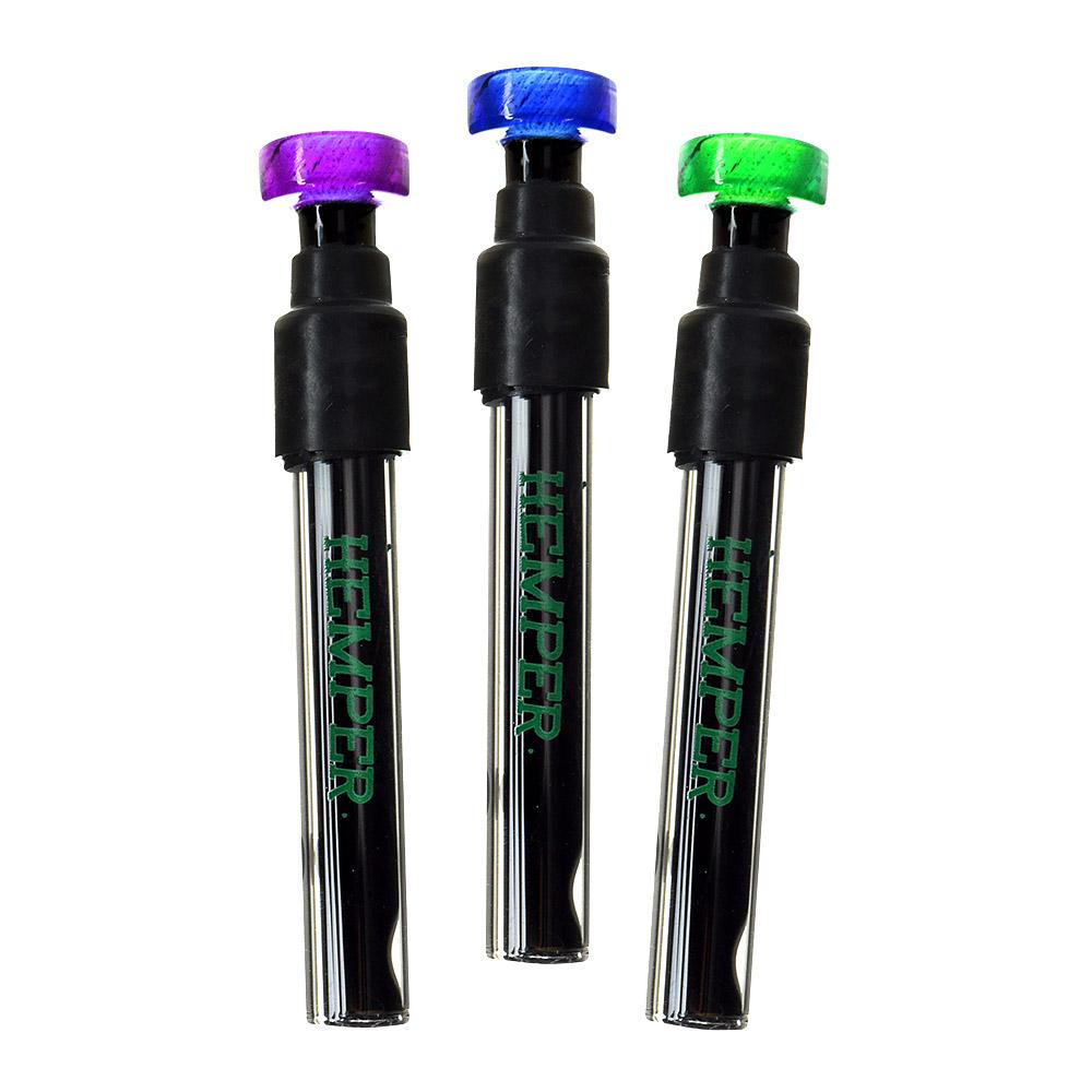 Assorted Hemper Glass Blunt 4" - 1